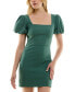 ფოტო #1 პროდუქტის Juniors' Puff-Sleeve Bodycon Dress