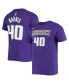 Фото #4 товара Men's Harrison Barnes Purple Sacramento Kings Name and Number Performance T-shirt