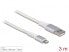 Фото #2 товара Delock 83003 - Silver - White - USB A - Lightning - 3 m - Male - Male