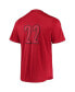 Men's #22 Red Louisville Cardinals Button-Up Baseball Jersey