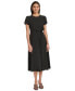 Фото #4 товара Women's Belted A-Line Dress