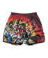 ფოტო #3 პროდუქტის Men's Red Deadpool Wolverine Explosion Retro Shorts