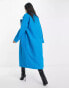 Фото #6 товара River Island coat with cuff detail in bright blue
