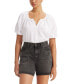 ფოტო #1 პროდუქტის Women's Leanne Button-Front Puff-Sleeve Top