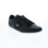 Lacoste Nivolor 0721 1 P CMA Mens Black Leather Lifestyle Sneakers Shoes