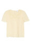 Nordstrom Signature 153388 Women's Embroidered Eyelet Top Yellow Sz. Small