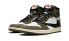 Кроссовки Nike Air Jordan 1 Retro High Travis Scott (Белый, Коричневый)