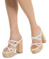 Фото #4 товара Corrine Slip On Strappy Espadrille Platform Sandals