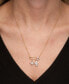 ფოტო #7 პროდუქტის Diamond Safety Pin Charm Collector Pendant Necklace (1/20 ct. t.w.) in 10k Gold, 17" + 1" extender, Created for Macy's