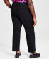 ფოტო #2 პროდუქტის Plus Size Compression Straight-Leg Pants, Created for Macy's