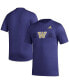 ფოტო #1 პროდუქტის Men's Purple Washington Huskies Pregame AEROREADY T-shirt