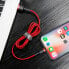 Фото #8 товара Wytrzymały elastyczny kabel przewód USB Iphone Lightning QC3.0 2.4A 1M czerwony