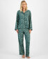 Фото #1 товара Women's Cotton Woods-Print Pajama Set, Created for Macy's