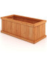 Фото #5 товара Raised Garden Bed Fir Wood Rectangle Planter Box with Drainage Holes