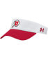 Фото #1 товара Men's White Utah Utes Logo Performance Adjustable Visor