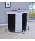 Фото #4 товара Spencer Contemporary Frosted Glass Top Bar Unit