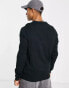 Soulstar muscle fit crew neck jumper in black