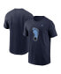 Фото #1 товара Men's Navy North Carolina Tar Heels Primetime Evergreen Alternate Logo T-Shirt