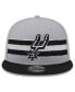 Фото #2 товара Men's Gray San Antonio Spurs Chenille Band 9FIFTY Snapback Hat