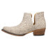 Фото #3 товара Roper Ava Lace Snip Toe Cowboy Booties Womens Off White Casual Boots 09-021-1567