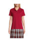 Фото #3 товара Women's School Uniform Short Sleeve Feminine Fit Interlock Polo Shirt