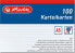 Фото #1 товара Herlitz KARTKI KARTOTEKOWE A5/100K LIN HER BIA FOL - 1150507