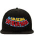 Фото #3 товара Men's Black The Amazing Spider-Man 9FIFTY Adjustable Snapback Hat