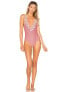 Фото #1 товара Tularosa 262026 Womens Maisie Printed Ruffled One-Piece Swimsuit Size Small