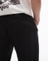 Topman straight leg jogger in black