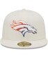 Фото #4 товара Men's Cream Denver Broncos Chrome Color Dim 59FIFTY Fitted Hat