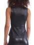 Commando Faux Leather Peplum Shell - FLT207