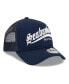 Фото #2 товара Men's College Navy Seattle Seahawks Caliber Trucker 9FORTY Adjustable Hat