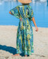 ფოტო #3 პროდუქტის Women's Tropical Double Hem Split Maxi Beach Dress