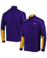 ფოტო #1 პროდუქტის Men's Purple LSU Tigers Shotgun 2.0 Omni-Wick Quarter-Zip Jacket