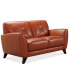 Myia 82" Tufted Back Leather Sofa and 62" Loveseat Set, Created for Macy's