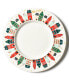 Фото #1 товара Flying Santa Rimmed Dinner Plate 4 Piece Set, Service for 4