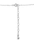 ფოტო #4 პროდუქტის Lab-Grown Ruby & Cubic Zirconia Two-Stone Pendant Necklace, 16" + 2" extender, Created for Macy's