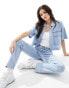 Фото #1 товара Tommy Jeans chambray blouse in mid wash