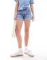 Levi's 501 rolled denim shorts in blue wash