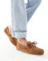 Фото #4 товара ASOS DESIGN Merit leather boat shoe in tan