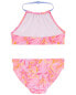 Kid Palm Print Halter Swimsuit 4