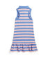 ფოტო #2 პროდუქტის Toddler and Little Girls Striped Stretch Mesh Polo Dress