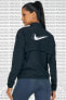 Фото #1 товара Упаковываемая черная спортивная куртка Nike Running Full Zip