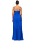 Фото #2 товара Women's Pleated Tiered Gown