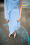 Фото #4 товара Платье асимметричного кроя с накидкой ZARA
