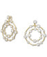 Фото #2 товара Gold-Tone Crystal Orbital Clip-On Statement Earrings