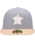 Men's Gray, Peach Houston Astros 2004 MLB All-Star Game Purple Undervisor 59FIFTY Fitted Hat