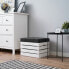 Sitzhocker mit Stauraum WHITE