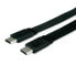 Фото #1 товара ROTRONIC-SECOMP USB 4 Flachkabel 40G C-C ST/ST 0.5m 11.99.9085 - Cable - Digital