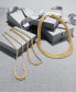 ფოტო #5 პროდუქტის Double Row Twisted Heart Link, 18" Necklace in 14k Yellow Gold